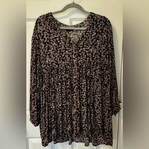 Billabong Long Sleeve Dress with Buttons M